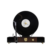 Vinyl Record Player Ornament Creative Retro Record Player Model Sculpture for Entryway Console