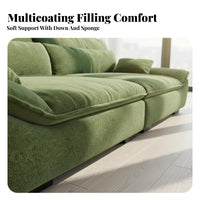 Sailboat-Shaped Folding Couch Foldable Design Fold-extendable Sleeper Sofa French Cream design Loveseat for Students, Homeowners, Small Spaces, Studio Flat