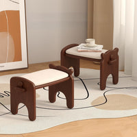 实木小凳子家用小板凳客厅茶几木凳沙发凳垫脚凳圆软包矮凳换鞋凳