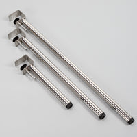 Stainless Steel Table Leg Bracket No-Drill Table Foot F-Clamp for Coffee Table DIY Desk Computer Desk Bar Support