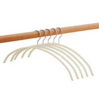 5 Pieces Rounded Profile Curved Hanger Long-Lasting Closet Storage for Wardrobe
