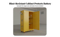 Battery Charging Cabinet Leakage Protection Thermal Containment-Resistant Storage Cabinet Heavy Duty Fire Resistant Locker for Factory Workers