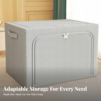 Underbed Storage Box particleproof Foldable Underbed Organizer twodirection fasteners