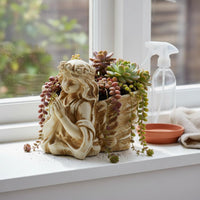Praying Angel Planter European Design Succulent Pot Statue Decorative Ornament