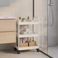 Rolling Storage Cart Narrow Furniture Portable for Bathroom