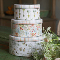 Round Tin Cookie Jar with Lid, Metal Storage Container for Baking and Candy