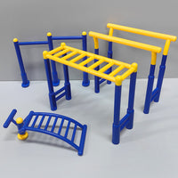 Miniature Outdoor Gym Equipment Set for Dollhouse