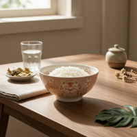 Creative Cartoon Zodiac Ceramic Bowl, Underglaze Color, Japanese Style Rice & Soup Bowl, Cute Tableware