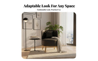 Upholstered Barrel Chair Modern Design Lounge Seat Highresilient Padding Ergonomic Ergonomic for Adults, Readers, Cafe, Office