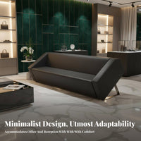 Modern Design 3-Seater Sofa and Table Combo Minimalist and design Reception Seating Streamlined visual appeal Lounge Set adaptable set for Interior Designers, Business Owners, Office Managers, Waiting Area, Studio, Public Space, Library