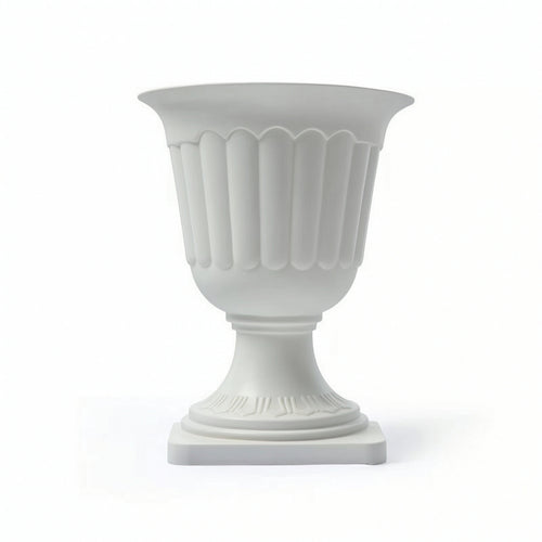 Floral Vase with Pedestal Fluted Decorative Vase Classic for Weddings, Florists