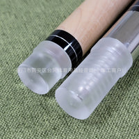 台球杆3/8-8牙保护套8牙透明亚克力保护套球杆中轮保护套台球用品