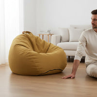 No Assembly Required Bean Bag Chair Removable and Washable Cover Lazy Sofa Easy to Clean Oversized Lazy Sofa Expanded Polypropylene Beads Filling for Students, Gamers, Kids, Dorm Room, Reading Nook, Playroom