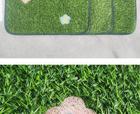 Pet Grass Mat Washable Embroidered Non-Slip Balcony Toilet Fake Grass Simulation Carpet Dog Urine Pad