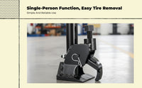 Air-powered portable tire changer