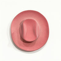 Hat Shaped Vase Embossed Decor Sculptural for Living Room