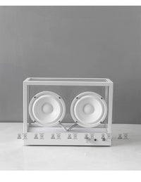 简约轻奢透明低音炮蓝牙音箱音响北欧创意个性复古客厅电视柜摆件