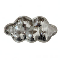 Mosaic Cloud Wall Art Indoor Mirrored Cloud Decor Tape