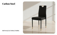 Stackable Highspine Chair Modern & Design Armless Dining Chair Sturdy Business-Grade Grade for Families, Banquet Hall