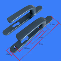 Aluminum alloy lever handle for doors