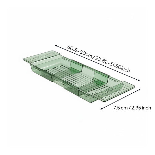Extendable Bathtub Tray Non-Slip Bathroom Accessory Tablet Holder for Spa
