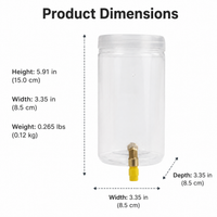 Automatic Poultry Water Dispenser, Chicken Waterer with Nipple, Duck Goose Chick Waterer for Hens, Hygienic Backyard Aviary