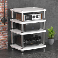 Audio Equipment Rack Vibration Reduction Shock Absorbing Amplifier Cabinet Heavy Duty Home Theater Equipment Rack for Audiophiles, KTV