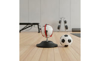 Adjustable Football Juggling Training Device Sleek Football Practice Device with Spring Long-Lasting Soccer Juggling Practice Device Versatile for Beginners, Home, Backyard