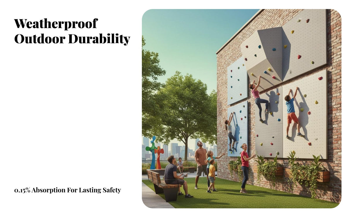 FRP Climbing Board Impact Resistant Climbing Wall Panel High Strength Bouldering Panel for Climbers, Gym Owners, Outdoor, Schools, Competition Venues