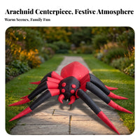 Halloween Inflatable Arachnid | Festive Yard Display, Lightweight Polyester Material, for Garden