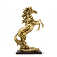 Rearing Horse Sculpture Powerful Decor Lifelike for Reception Desk, Housewarming