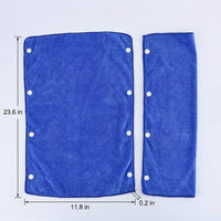 Snap-Fit Mop Cloth Mop Head, 30cm x 60cm Spray Mop Replacement Pads, Microfiber with Squeegee Rim for Floor, Glass, and Car Surfaces