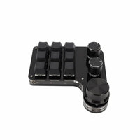 9 Key Keypad with 3 Knobs Hot-Swappable Buttons Customizable Shortcut Keyboard Plug and Play Mini Gaming Keypad for Enthusiasts