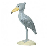Wooden Bird Figurine Faceted Wooden Bird Figurines Slender Legs