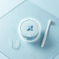 Retainer Storage Box Portable Retainer Cleaning Box Compact Aligner Cleaner Case for Washroom