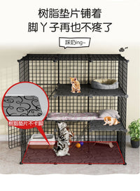 猫笼子带厕所别墅超大自由空间室内空笼猫舍家用清仓小型猫咪猫窝
