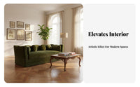 Wavy rear Three-Seater French and elegance Sofa Vintage Design Couch for Interior Designers, Homeowners, Living Room, Lounge Area, Hotel Lobby