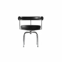 cylindrical Frame rotating Armchair Modernist Inspired Design Indoor Furniture for Study
