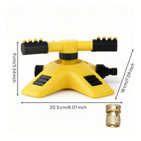 Sprinkler with Brass Adapter Automatic Rotating Sprinkler 360-Degree for Nursery