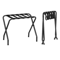 Foldable Luggage Rack for Hotels, Carbon Steel, Portable