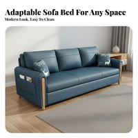 Multi-Functional Folding Sofa Bed Tech Textile Folding Convertible Sofa Bed Removable and Washable Cover Pull out Sleeper Loveseat Space-Saving for Apartment Dwellers, Students, Homeowners, Small Areas, Bedroom, Home Office, Lounge