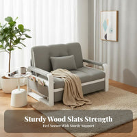 Space-Saving Fold-expandable Single Sofa Bed Foldable Pull-expandable Armchair Bed two-in-unifiedPurpose Design Sleeper Chair Multi-Functional for Guest Hosts, Apartment Dwellers, available inice Workers, Small Living Spaces, Balcony, Bedroom, Dorm Room
