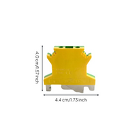 UK-2.5B Din Rail Terminal Block, Screw Connection, Insulated