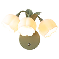 Tiworld Magnetic Charging 3-Head Wall Lamp with Flower Design