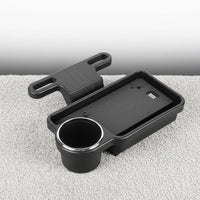 Backseat Drink Holder Tray Multi-Functional Foldable Drink Holder Table Headrest Mount Dining Table Space Saving for Children