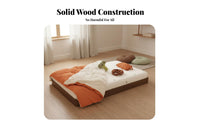 Independence-Fostering Floor Bed Solid Wood Construction Independence-Fostering Bed Frame High-Grade Grade Oak children's Furniture for Young Children