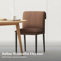 Upholstered Highspine Chair Light Luxury and Aesthetic Kitchen Seat Ergonomic Supportrest Easy to Clean for Design Lovers