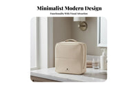 Wide Opening Portable Travel Makeup Bag Adjustable Dividers Large Capacity Makeup Bag Long-Lasting for Travelers, Daily Use, Vacation