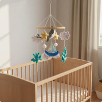Felt Crib Mobile Soothing Marine Creature Crib Mobile Eco-Friendly for Newborns