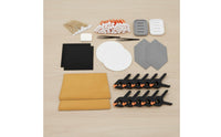 210 Pieces Malleable Pads Card Flattening Repair Tool Set Absorbent Sponge Trading Card Cleaning Kit